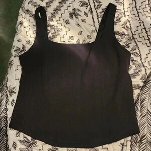 Maurices Tank Top Cropped Black Womans Size Large